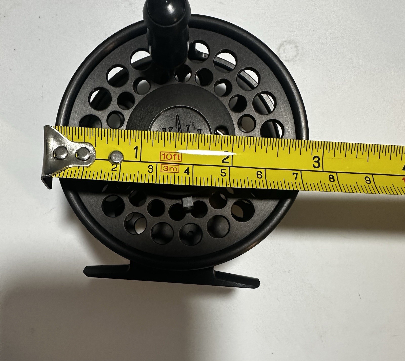 J Ryall 4SR Standard Fly Reel Black Aluminum with Pouch and Box