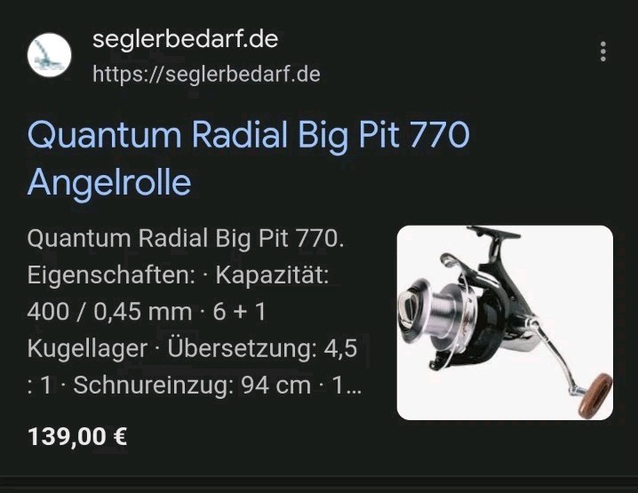 2 × Quantum Radical Big Pit 770 Carp Reels Fishing Reels Carp Fishing Carp