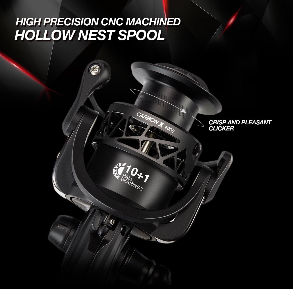 Piscifun Carbon X Spinning Fishing Reel Light 1000 – 4000, 6:2:1 & Spare Spools