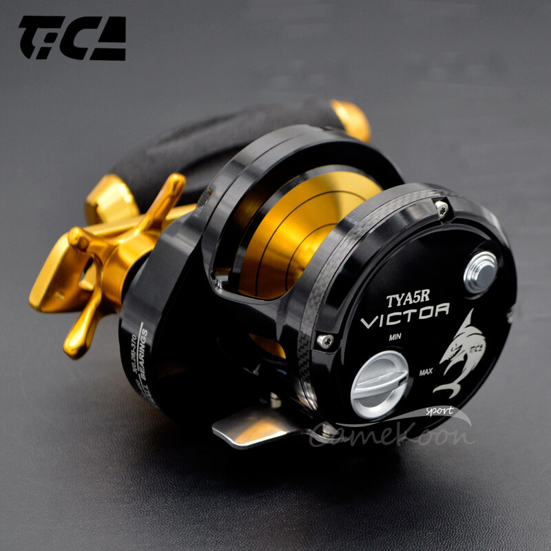 TICA TYA Baitcasting Reel Aluminum Frame Conventional Saltwater Jigging Fishing