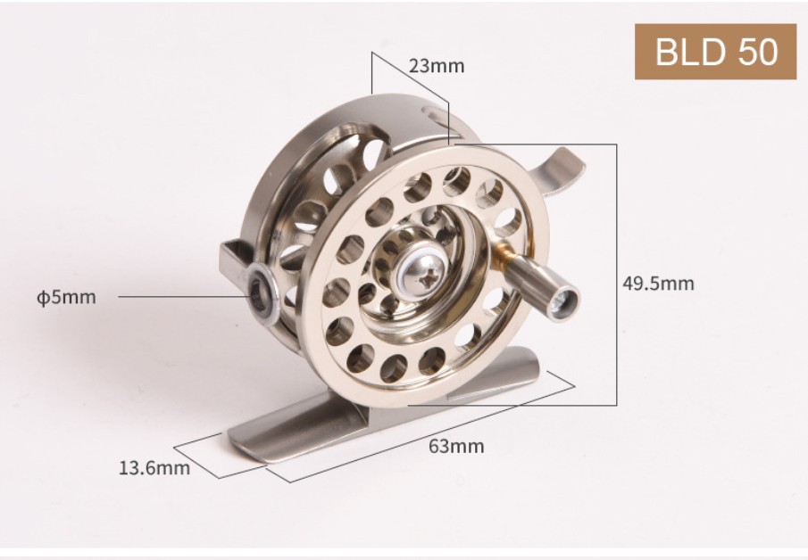 Ice Fishing Reel Right Handed Raft Wheel Ultra-light Fly Fishing Reel
