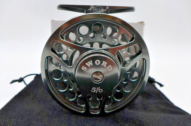 Piscifan Sword Gray Fly Fishing 5/6 Wt. 6061 T6 Aluminum Reel Left/Right Hand