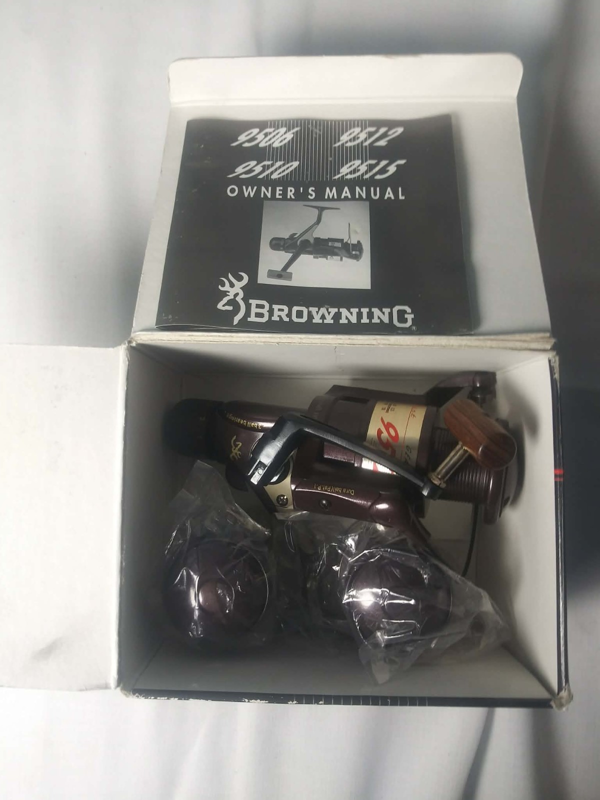 New Vintage BROWNING 9512 3-Ball Bearing Rear Drag Long-Cast Spinning Reel