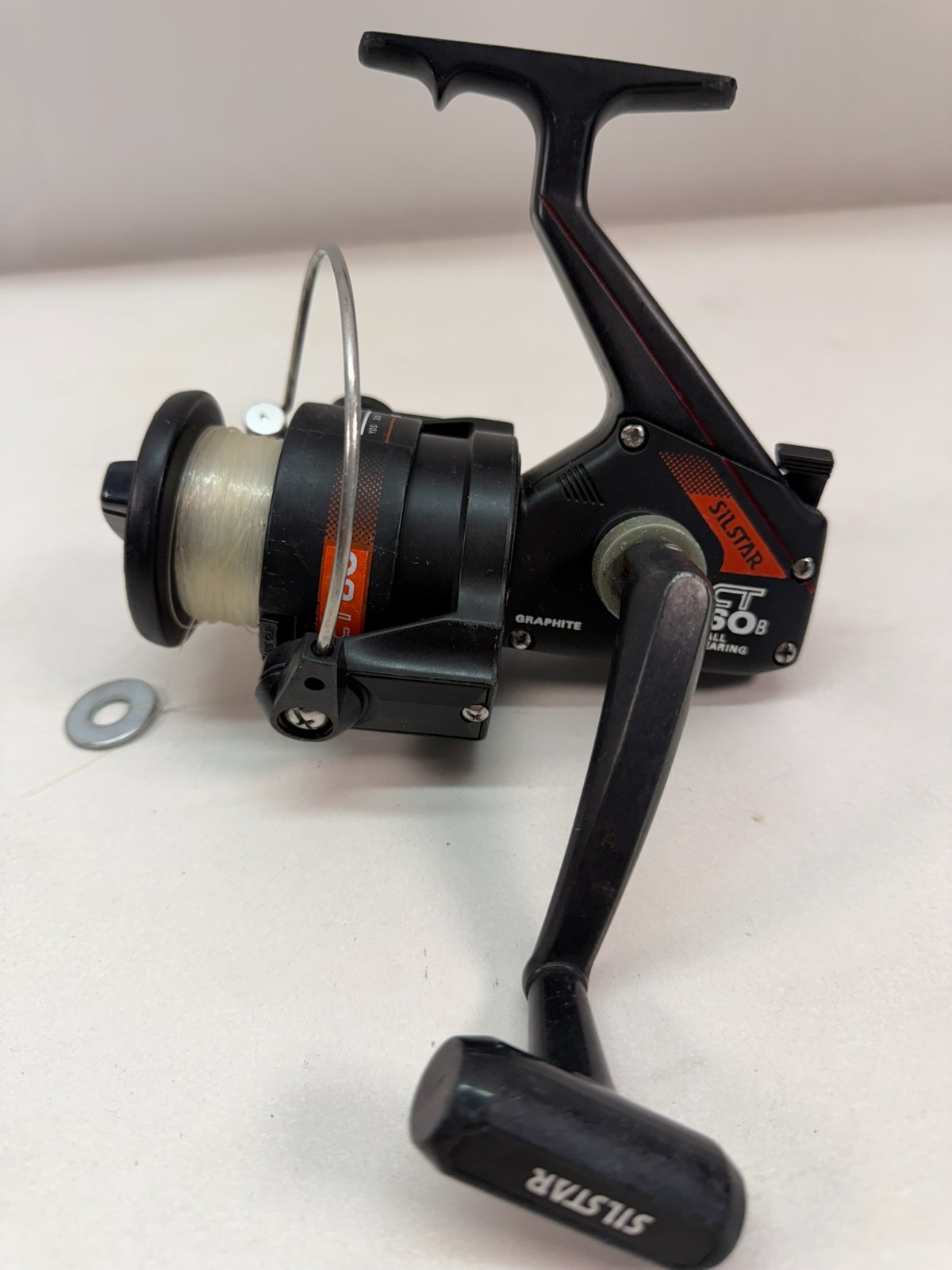 Silstar CT60B Graphite Spinning Reel – 4:1 Gear Ratio – Manual Bail – 1990s