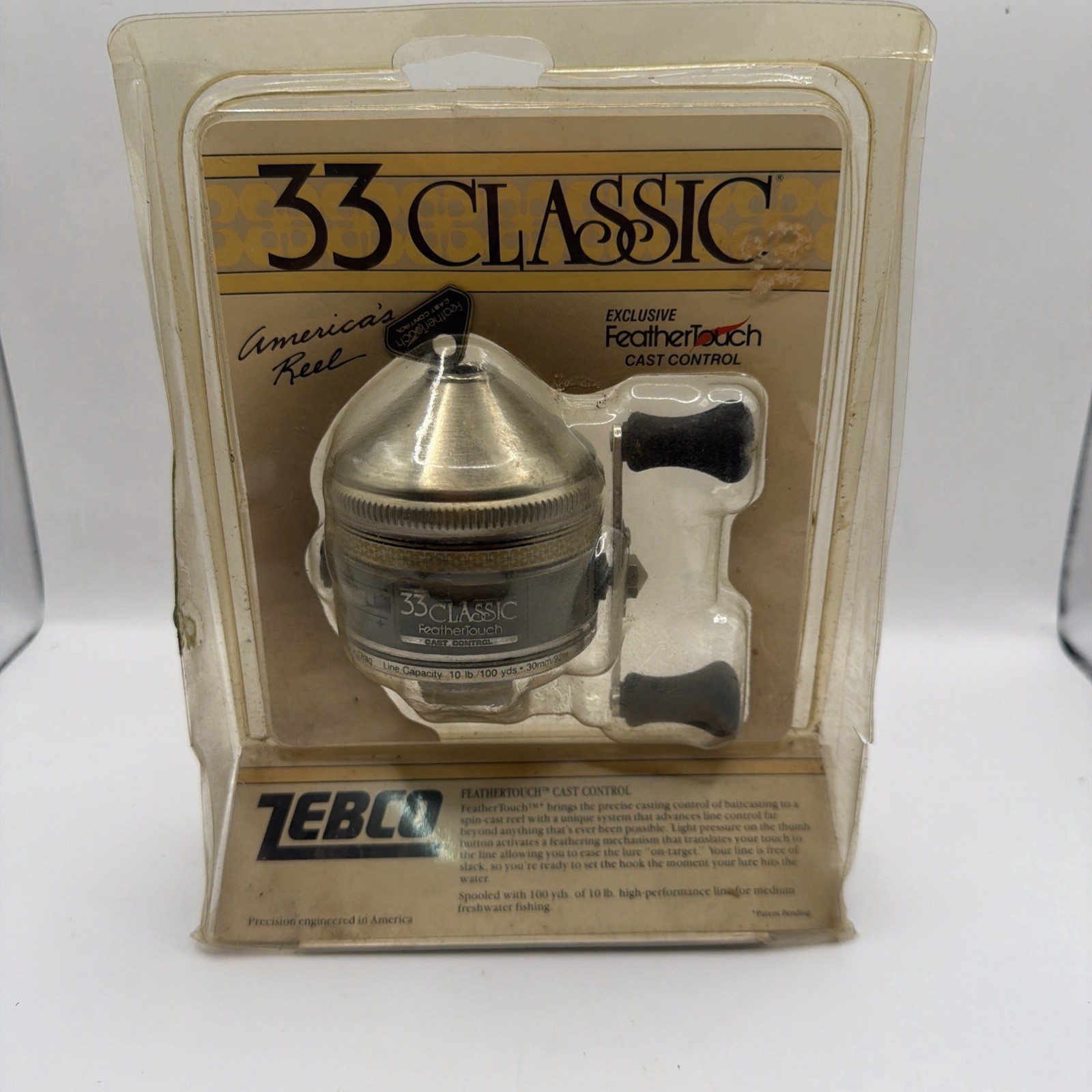 Zebco Classic 33 Classic anti reverse reel NEW. F