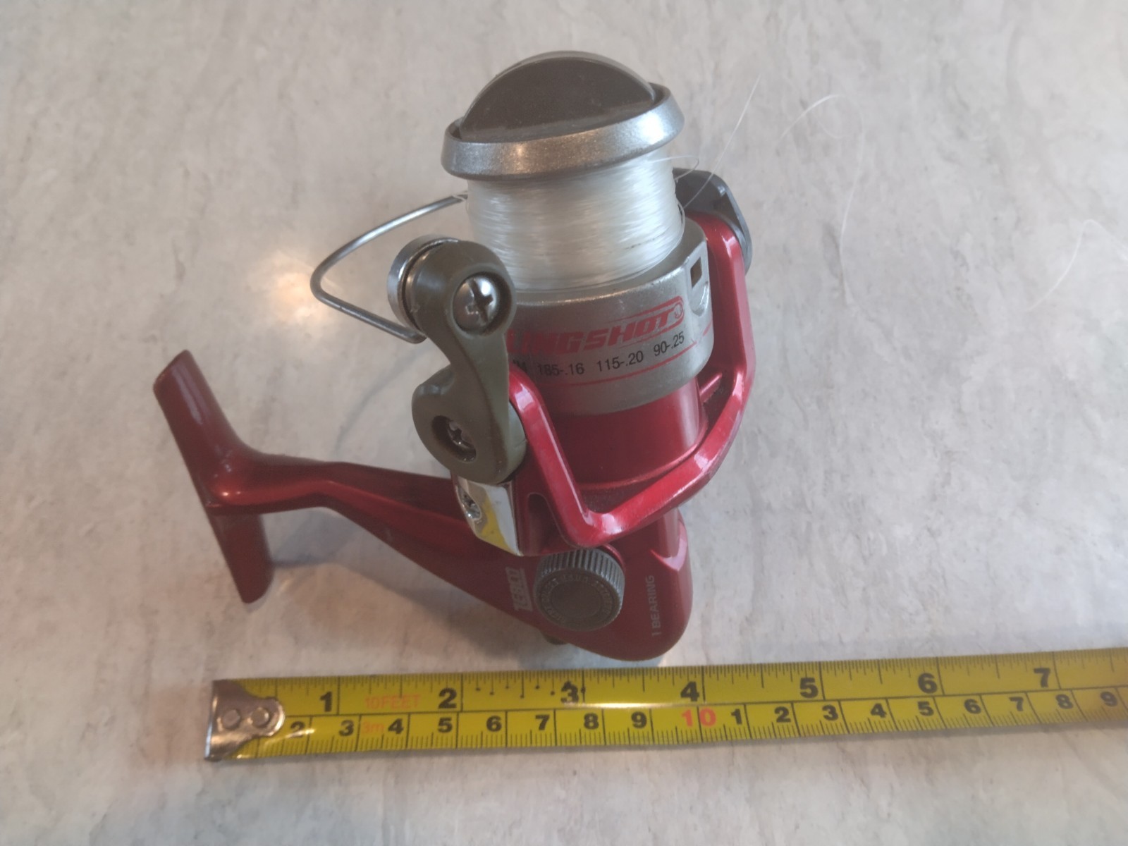 Zebco Fishing Reel Slingshot One Bearing 202SLSPB GWA1 Metal Flame Red