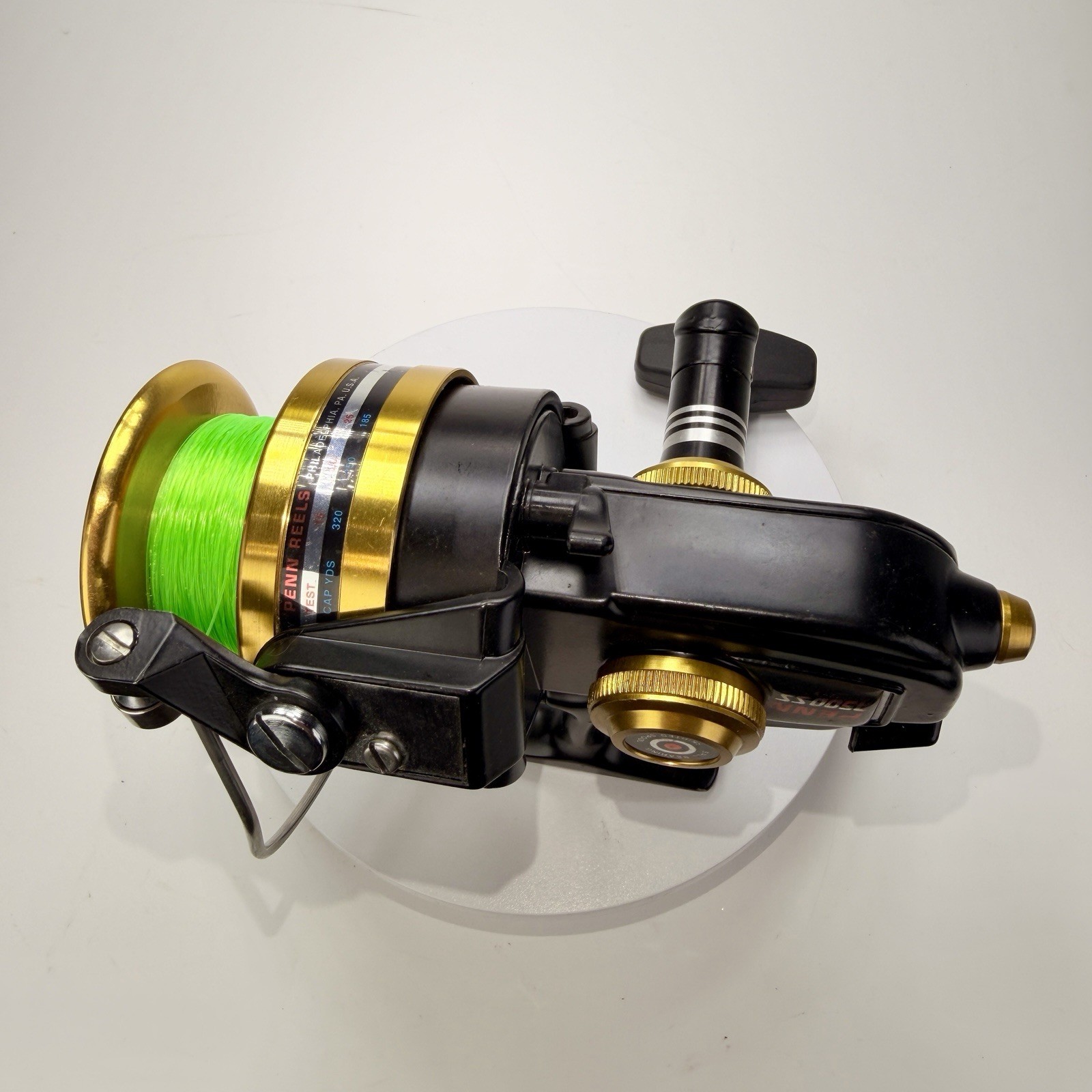 Penn 7500SS Spinning Reel Made In USA Black And Gold high speed 4.6:1