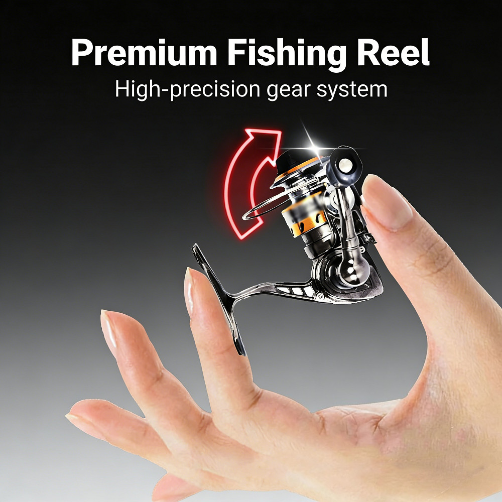 Full Metal Mini Small Spinning Reels Carp Raft Fishing Wheel Fish Gear 4:3:1