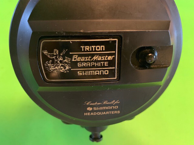 SHIMANO TRITON BEASTMASTER 20/50 GRAPHITE 2-SPEED LEVER DRAG FISHING REEL MINTY
