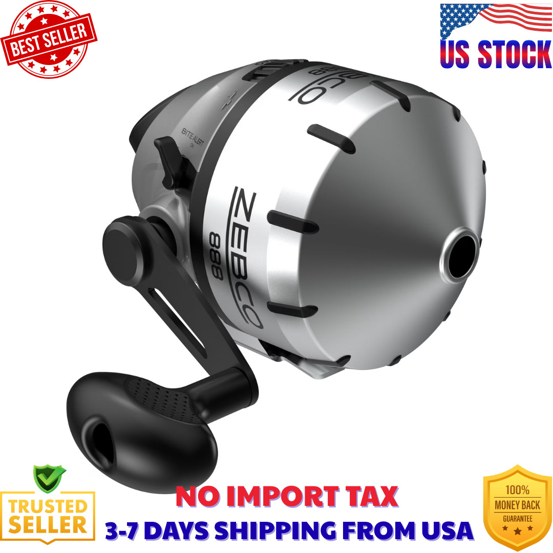 Zebco 888 Heavy-Duty Spincast Reel with Bite Alert & Smooth Magnum Drag