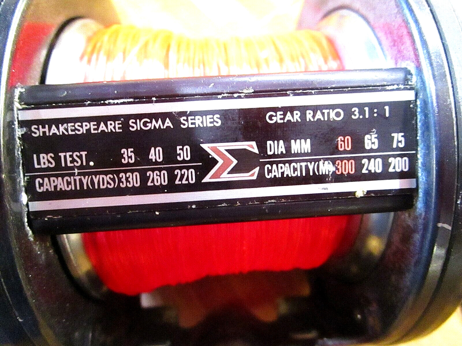 Japanese SHAKESPEARE SIGMA 2950-360 Multiplier Reel 3.1:1 Gear Ratio + NEW LINE
