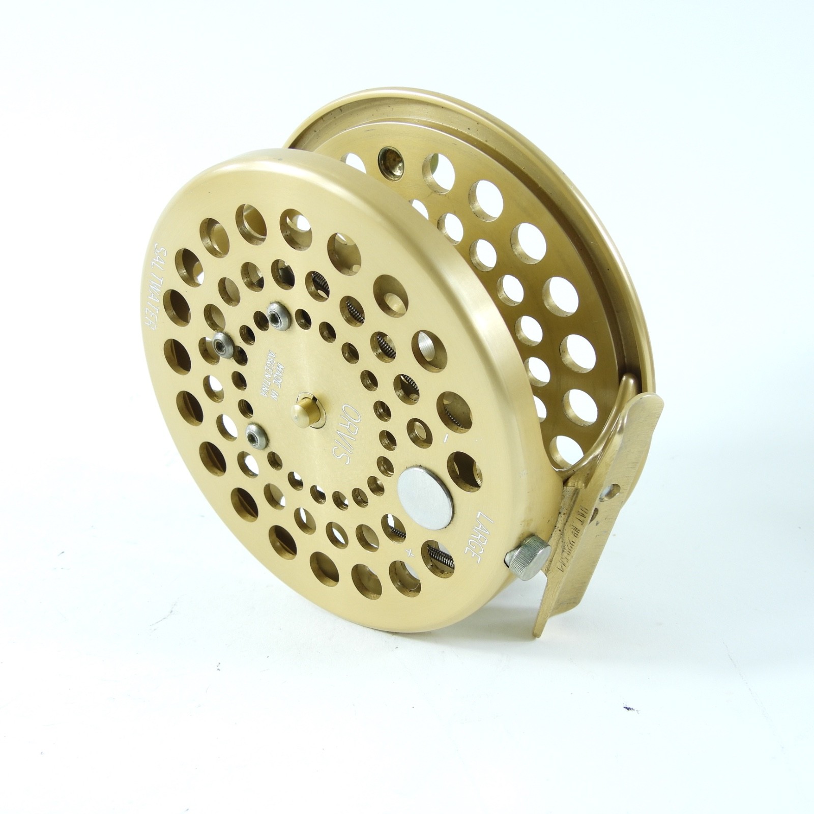 STH-built Orvis CFO Saltwater „Large“ Fly Reel. Made in Argentina. W/ Pouch.