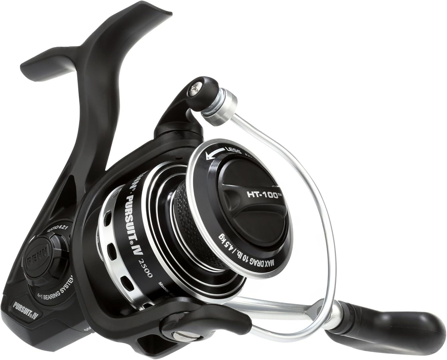 Penn PURIV2500 Spinning Reel – Black/Silver