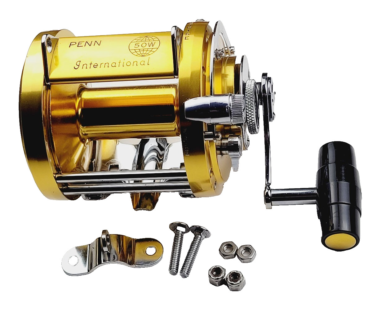 Penn International 50W Single Speed 50 Wide Gold Tuna Reel