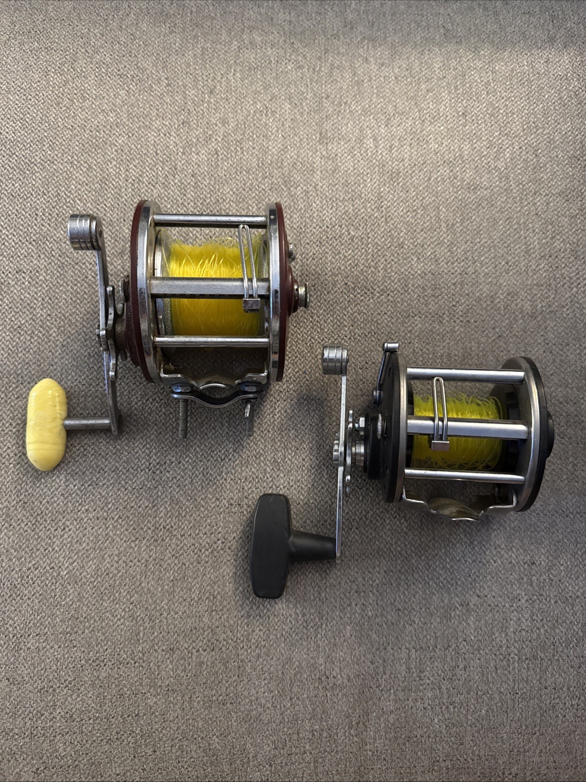 Lot of 2 Vintage Penn Reel Peer No. 309 & 209 Level Wind Deep Sea Salt Water USA
