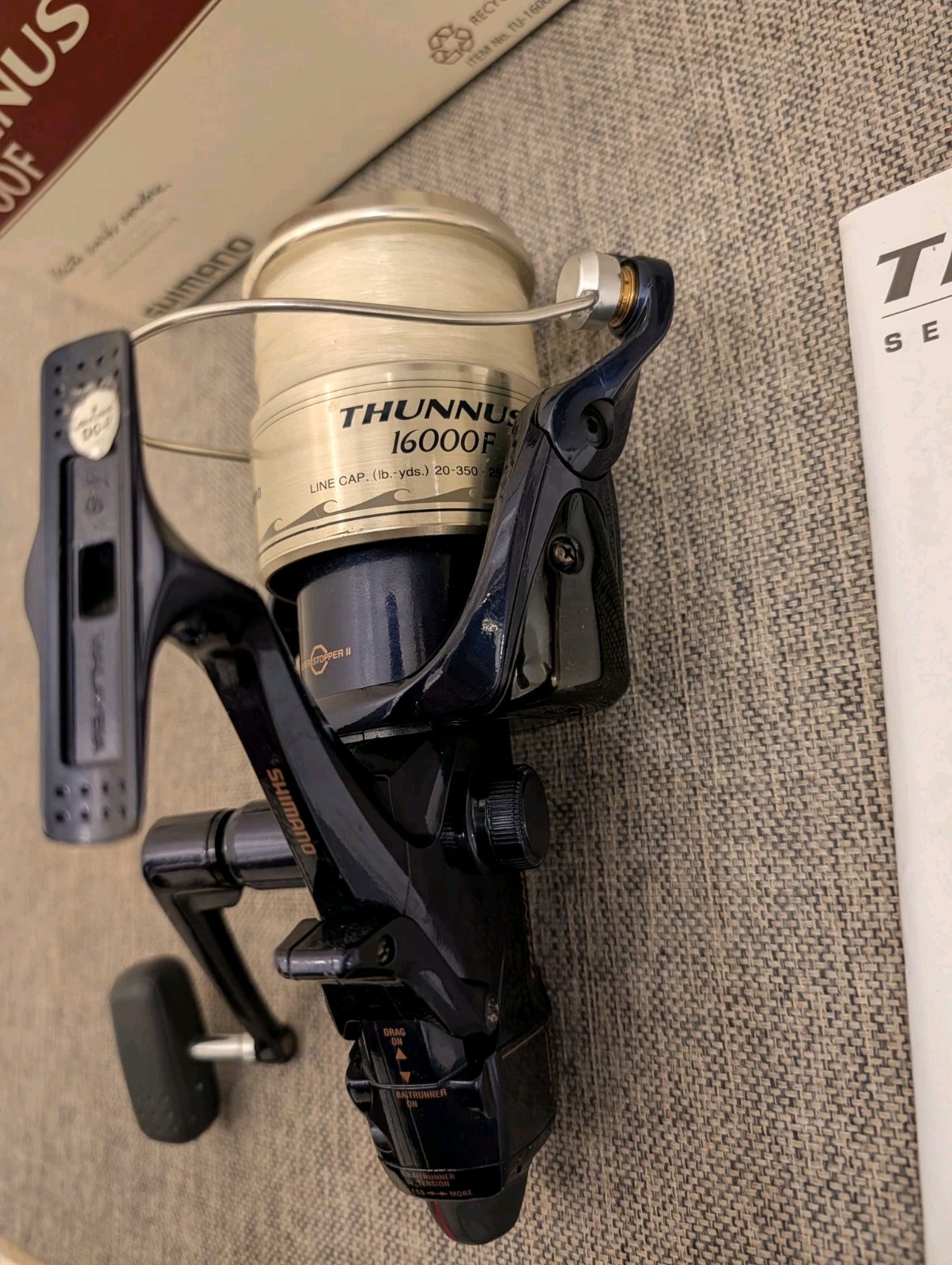 Very Nice Shimano Thunnus 16000F Large Spinning Fishing Reel