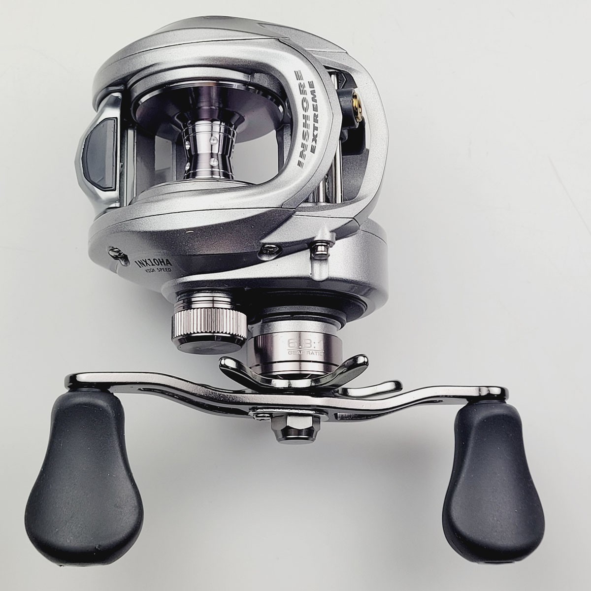 Bass Pro Shops Inshore Angler Baitcasting Reel INX40HA R/H 6.8:1 8BB Silver Box