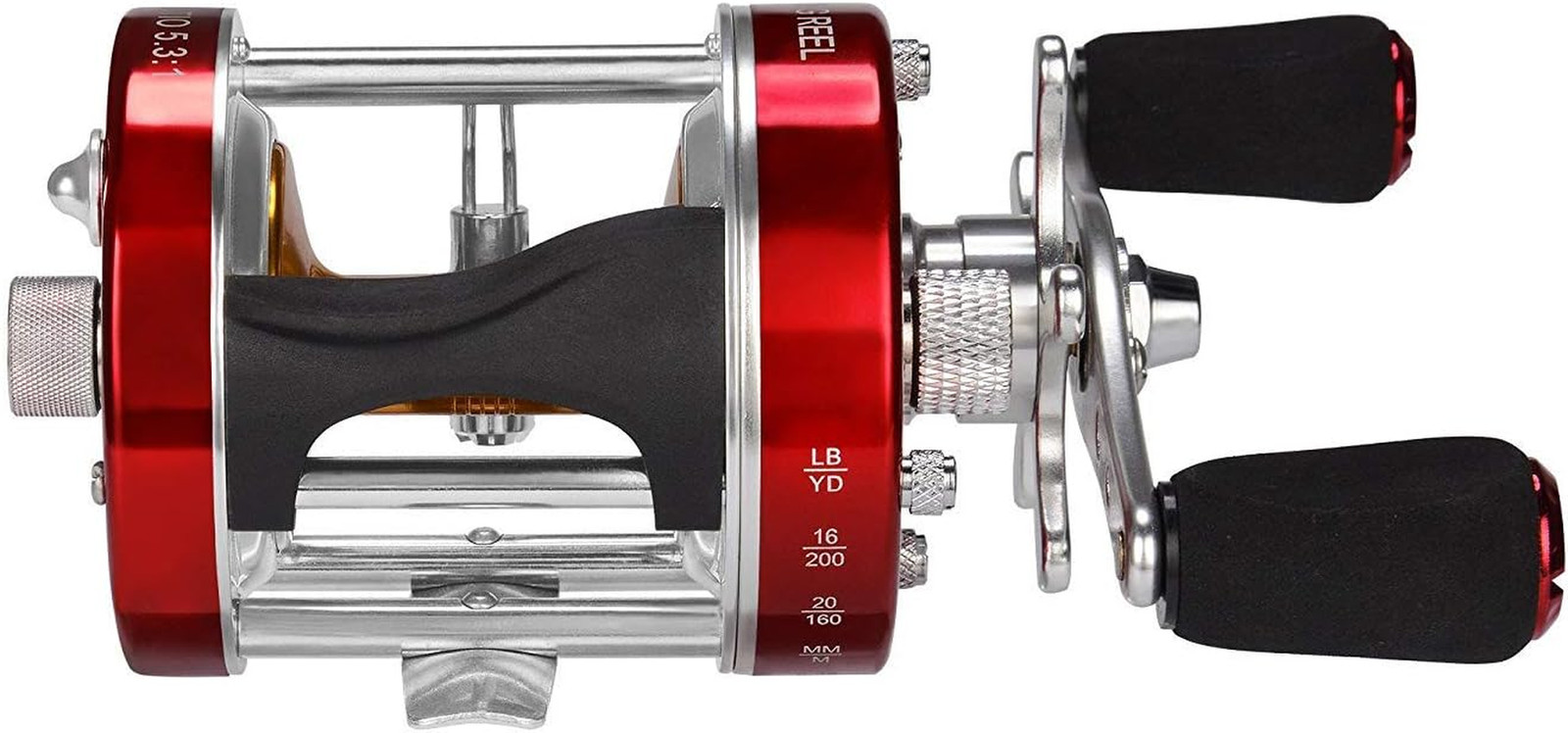 Rover round Baitcasting Fishing Reel, Perfect Conventional Reel for Catfish, Sal