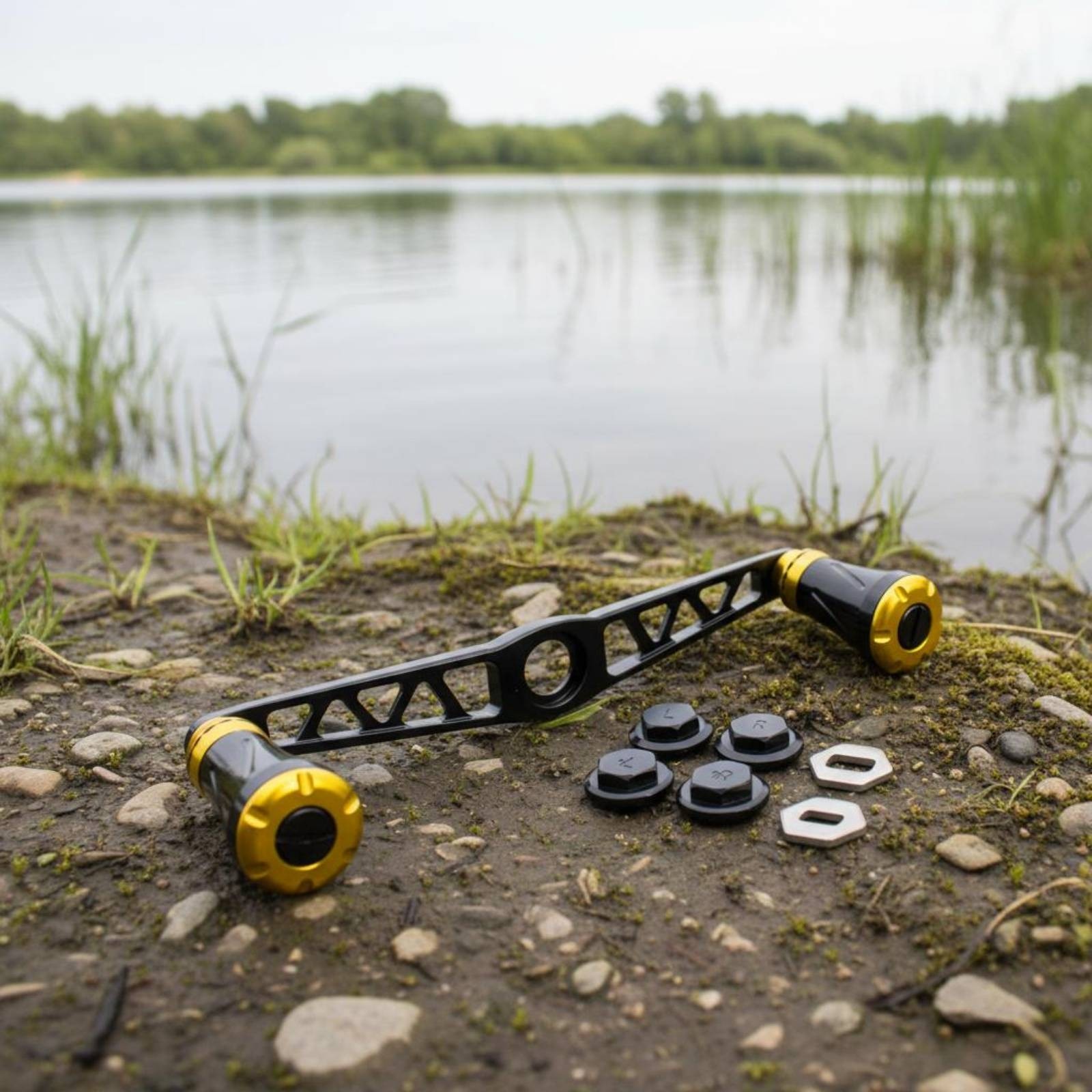 Aluminum Alloy Reel Crank Lightweight Aluminum Reel Crank Reversible for