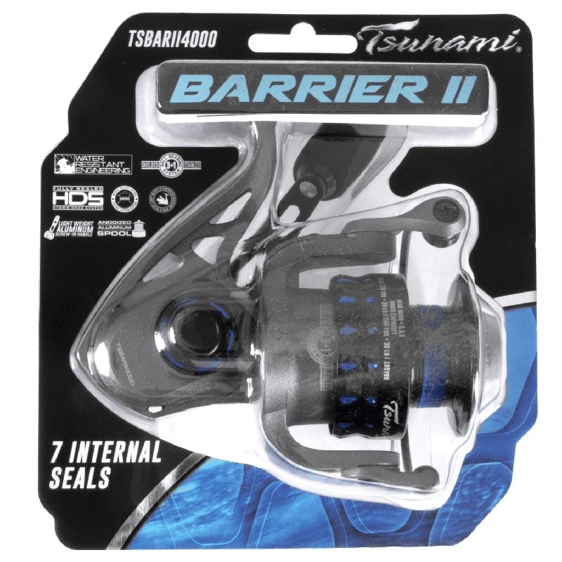 Barrier II Saltwater Spinning Reel 3 1 Shielded Bearings Sealed Drag System New