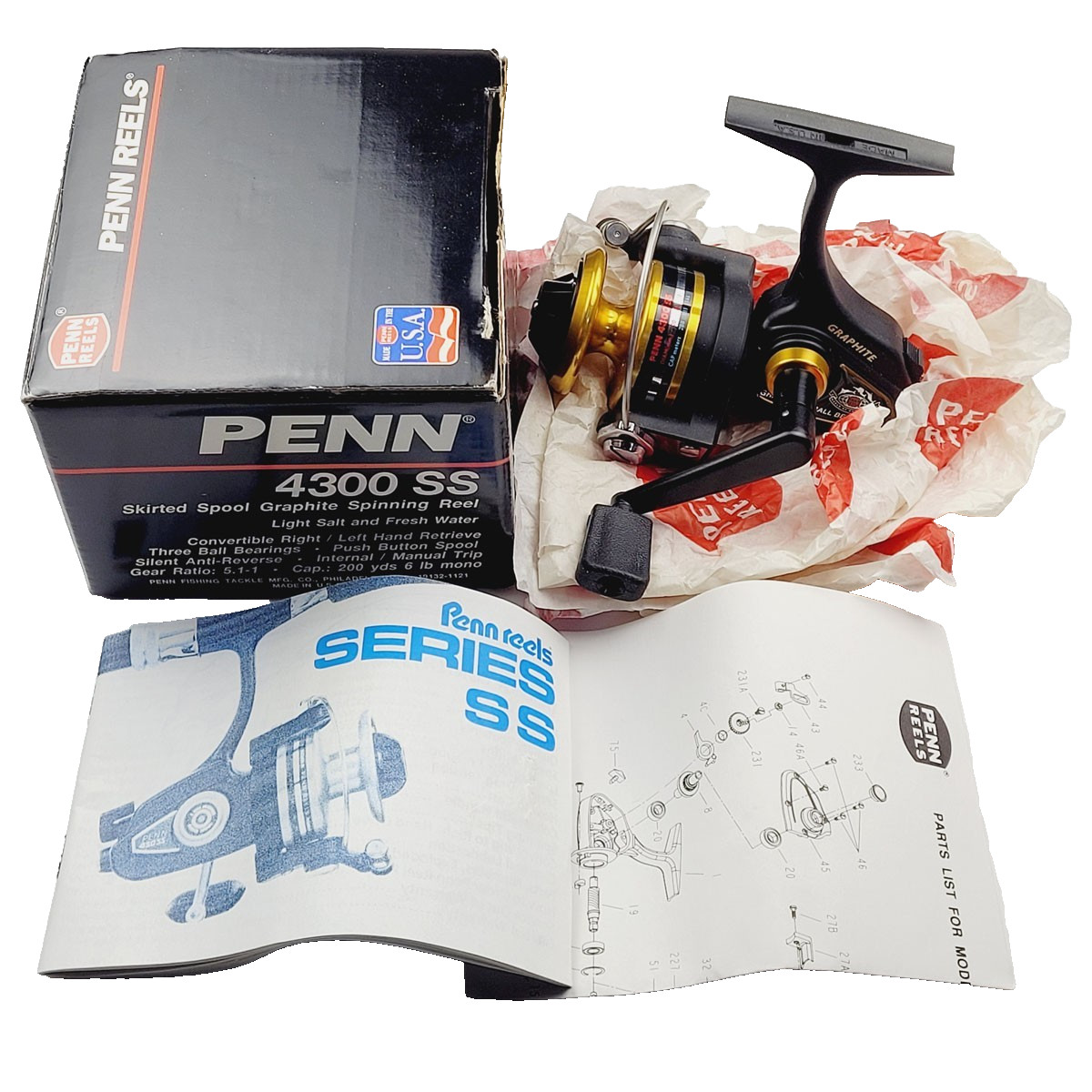 Penn 4300SS Spinfisher Spinning Reel Boxed 4300 SS NOS NIB New in Box