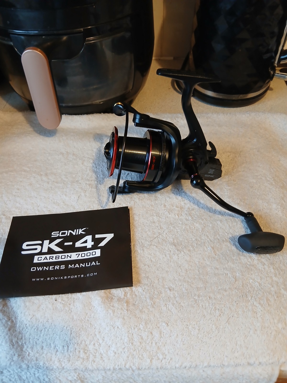 Sonik Sk-47 Carbon Fishing Reel 7000..used Carp Fishing.