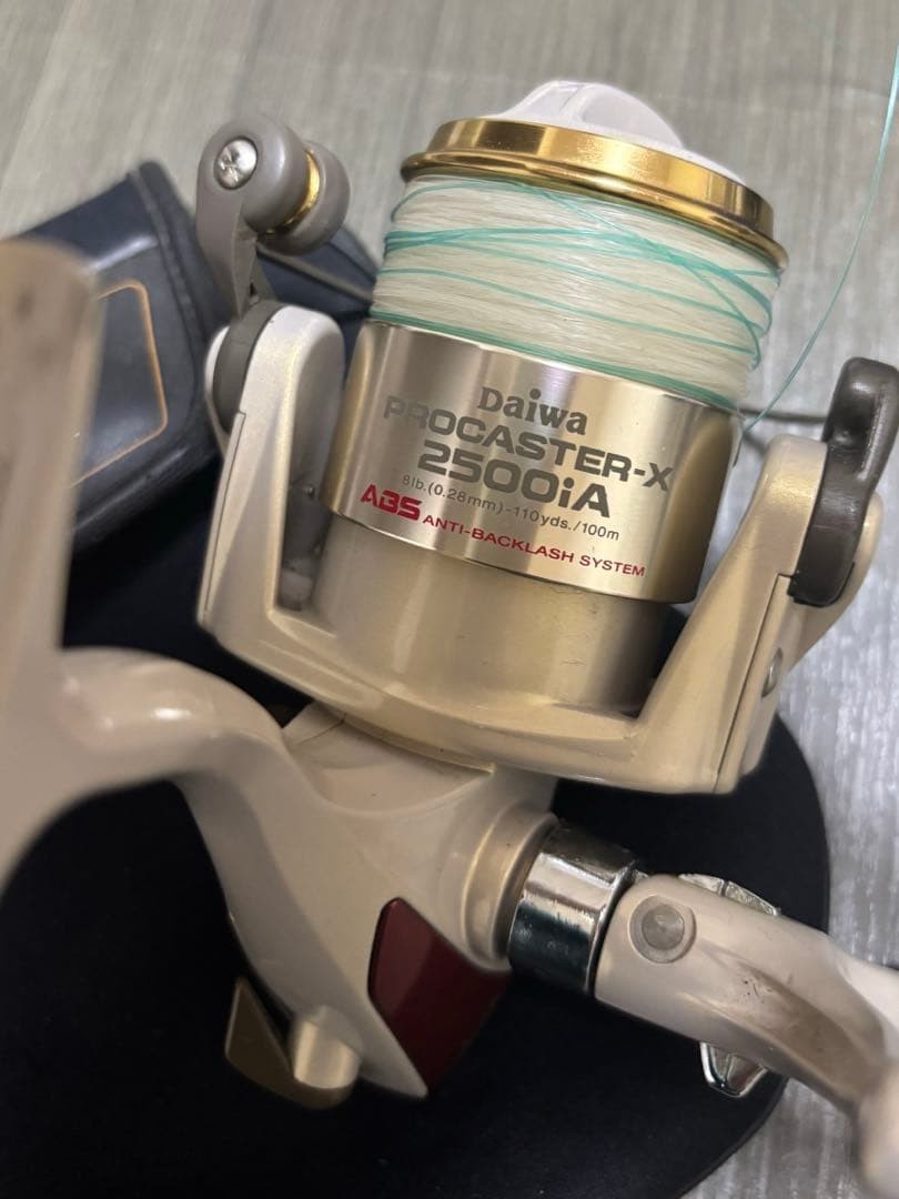 Daiwa PROCASTER-X 2500iA Spinning Reel with ABS Anti-Backlash System Used