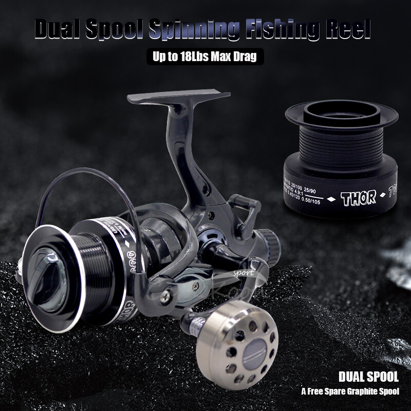 CAMEKOON Baitfeeder Spinning Reel for Live Liner Saltwater Surf Catfish Fishing