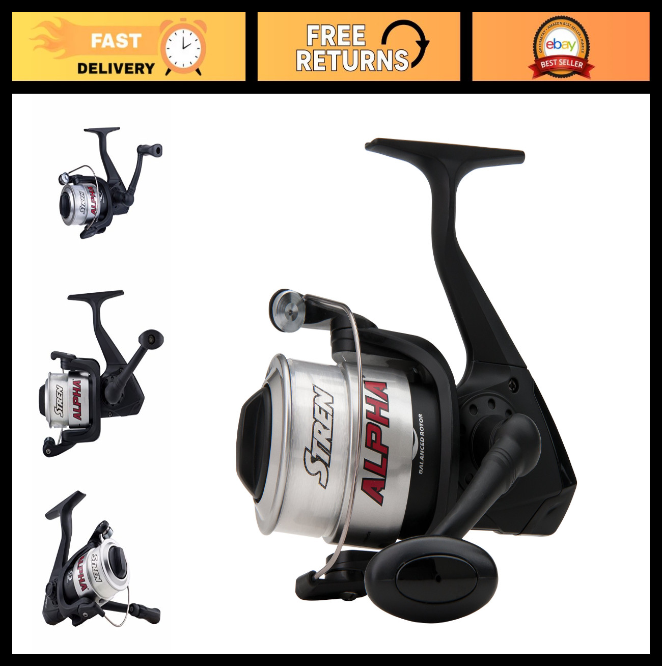 High-Performance Spinning Reel for Freshwater & Saltwater Fishing, Smooth Drag