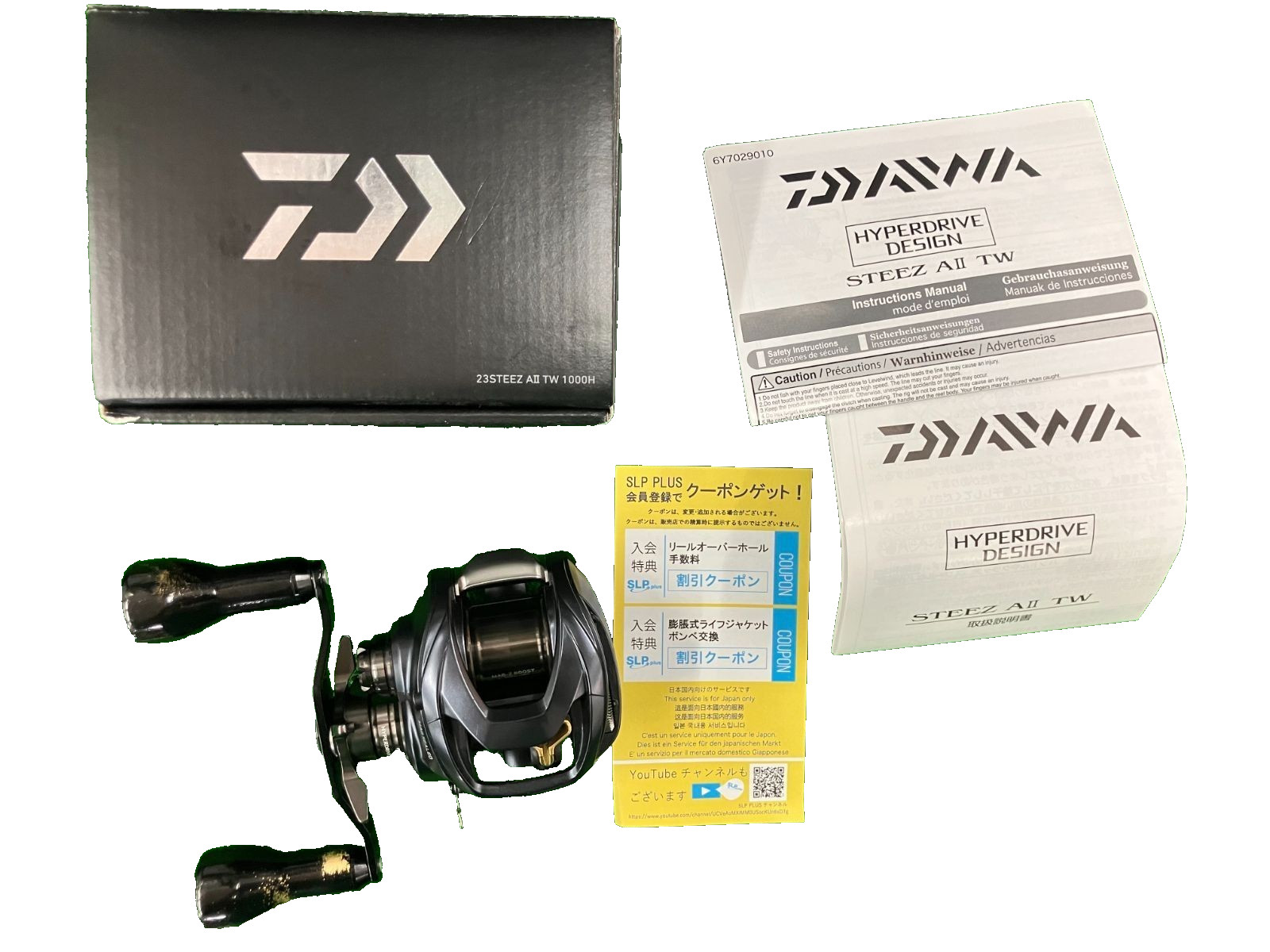 Daiwa 23 Steez A II TW 1000H Right Hand Custom MC SQUARED Handle Knobs Japan