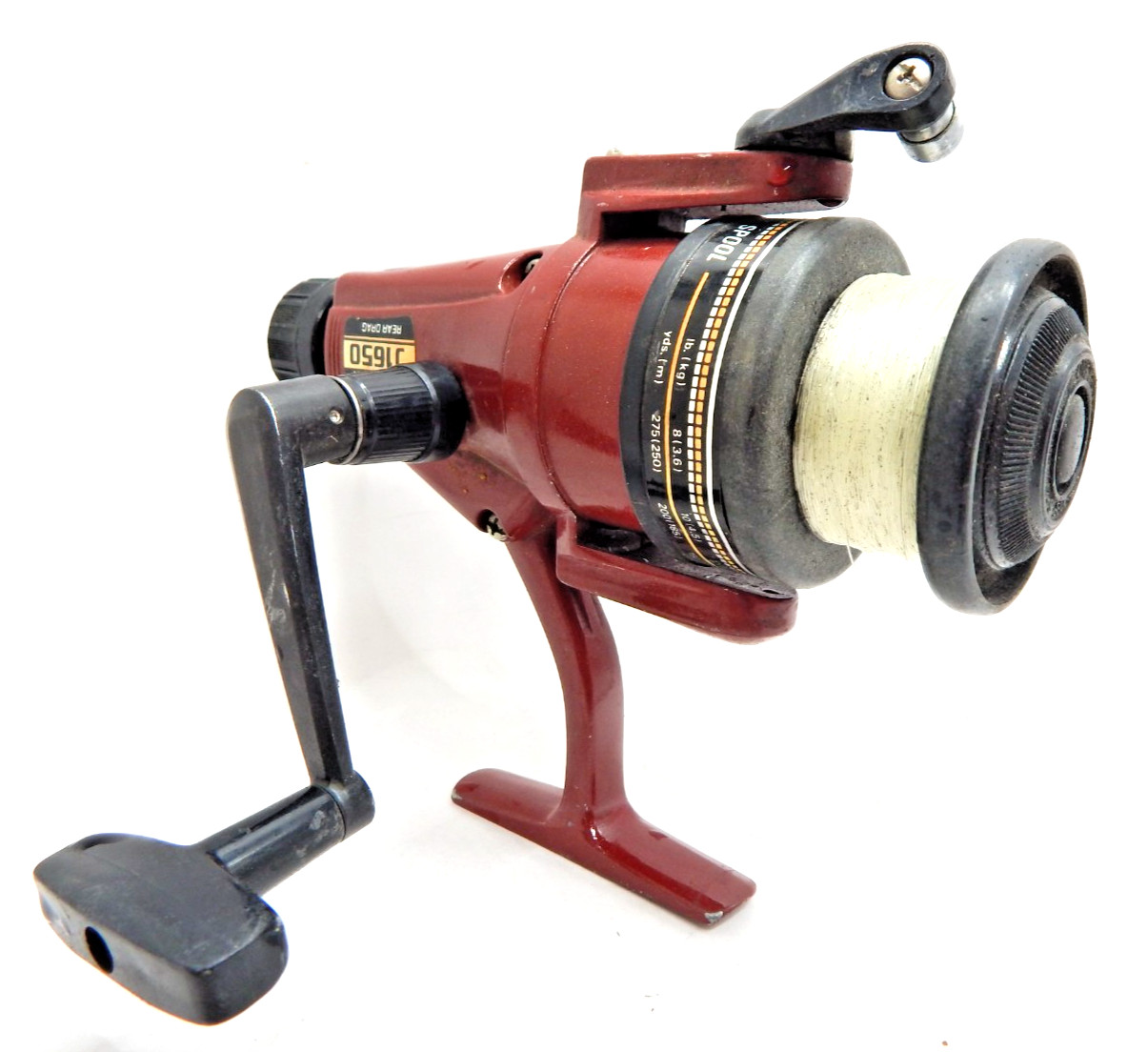 Daiwa Fishing Spinning Reel Spin Cast J1650 Rear Drag Left Retrieve (for parts)
