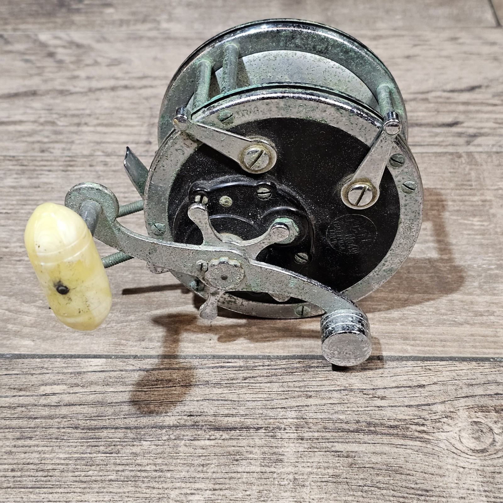 Vintage Penn No. 49 Super Mariner Fishing Reel Deep Sea