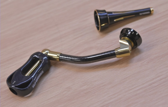 Daiwa SLP Works Carbon Light Handle 50mm Zaion Knob Stand Set Near Mint