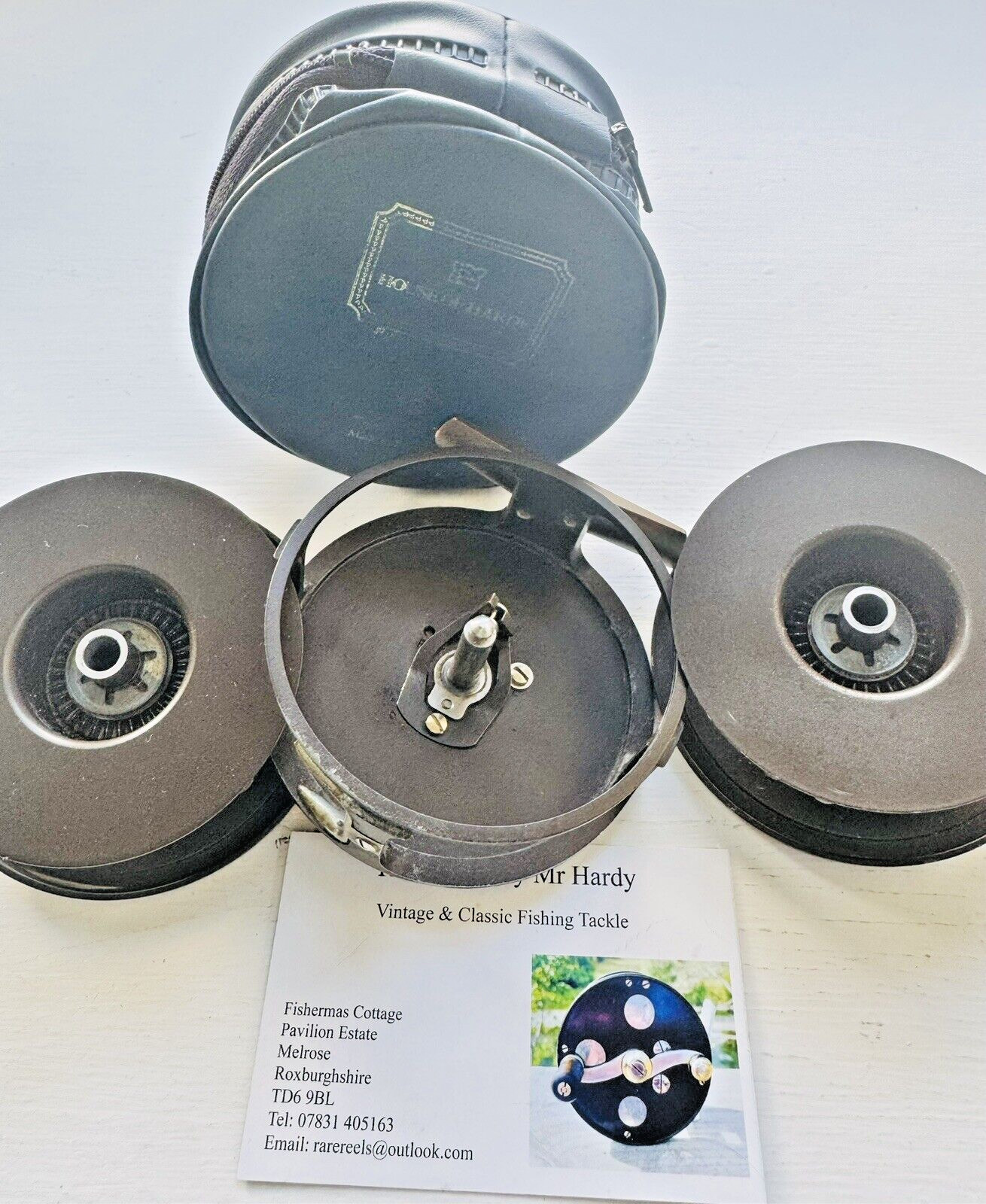 Vintage Hardy Golden Prince 7/8 Trout Fly Reel & Spool with Case