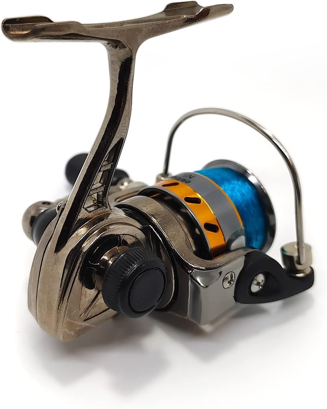 Mini 100 Small Metal Spinning Wheel Aluminum Fishing Reel with Metal Spool fo…