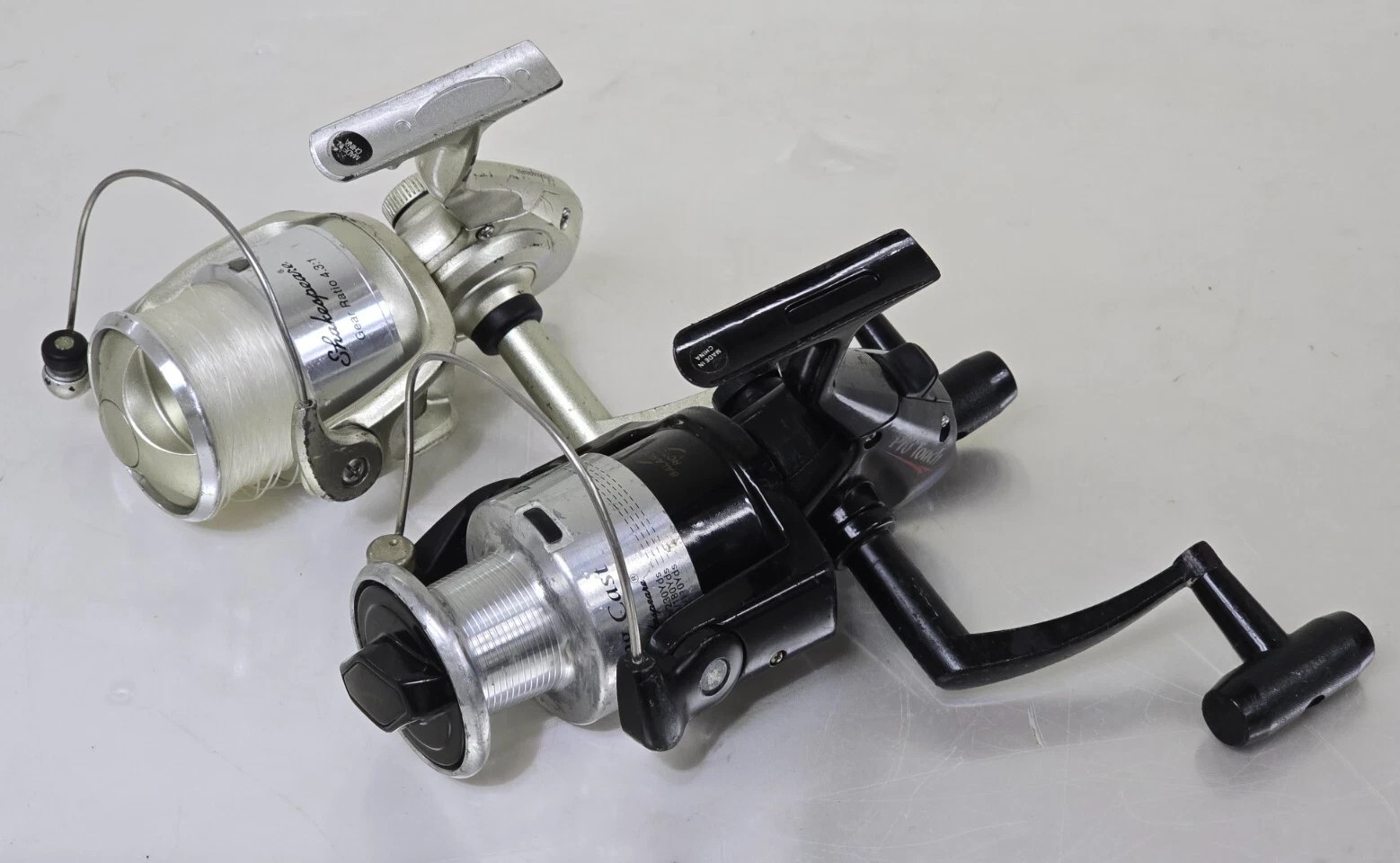 Lot of 2 Shakespeare Pro Touch PT60/Platinum P7000S Fishing Reel(Tested/Working)