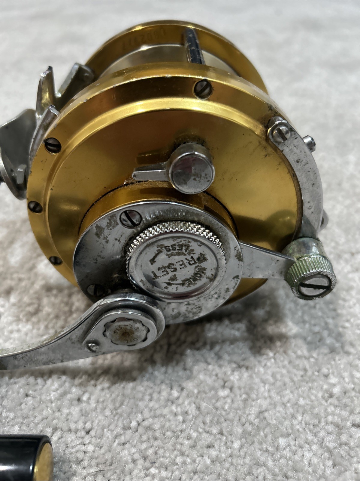 Vintage Penn International 50 Big Game Trolling Reel Gold Offshore Fishing Reel