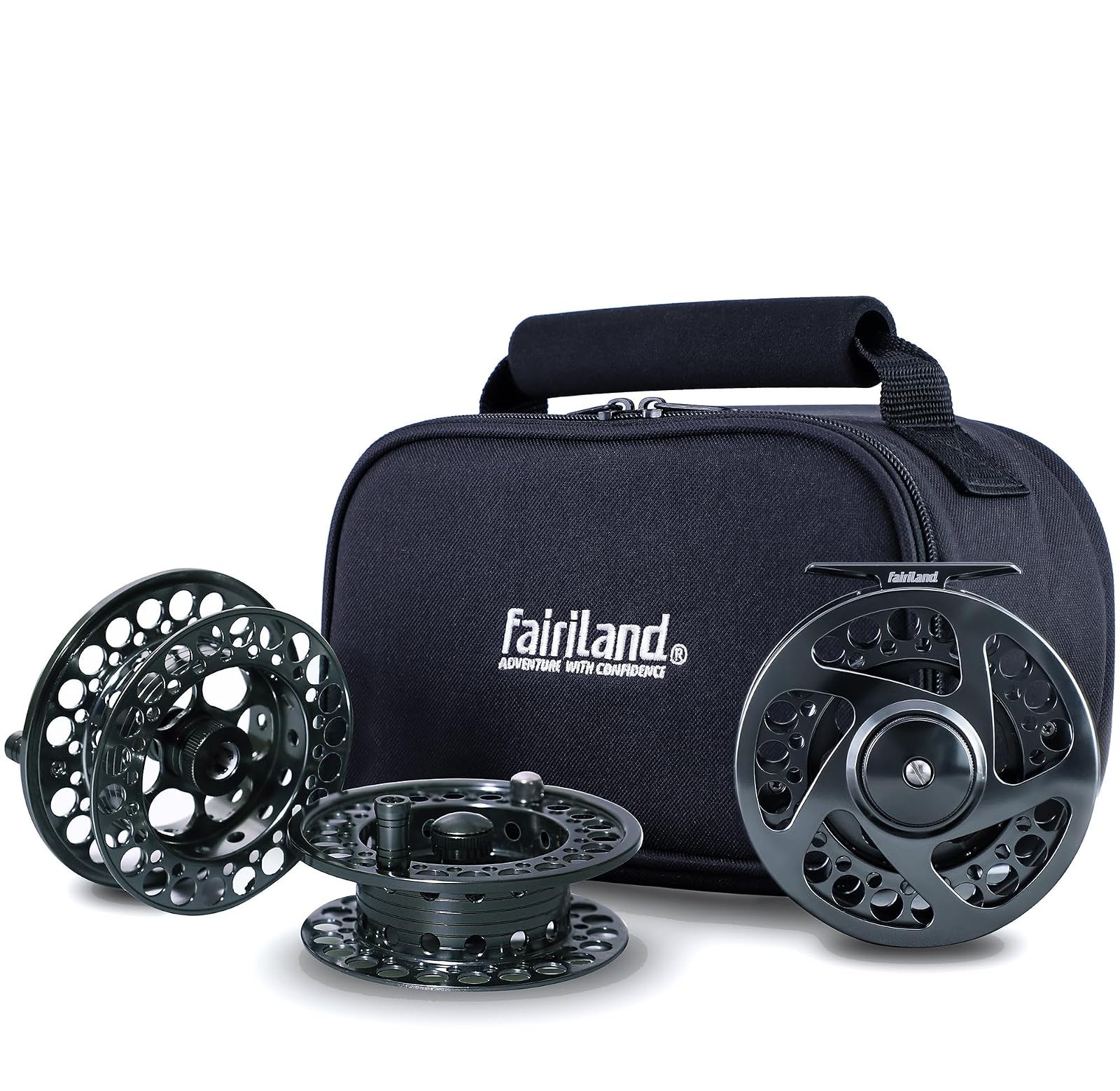TURMAX MK2 Fly Fishing Reel Combo CNC Aluminum 2 Extra Spools