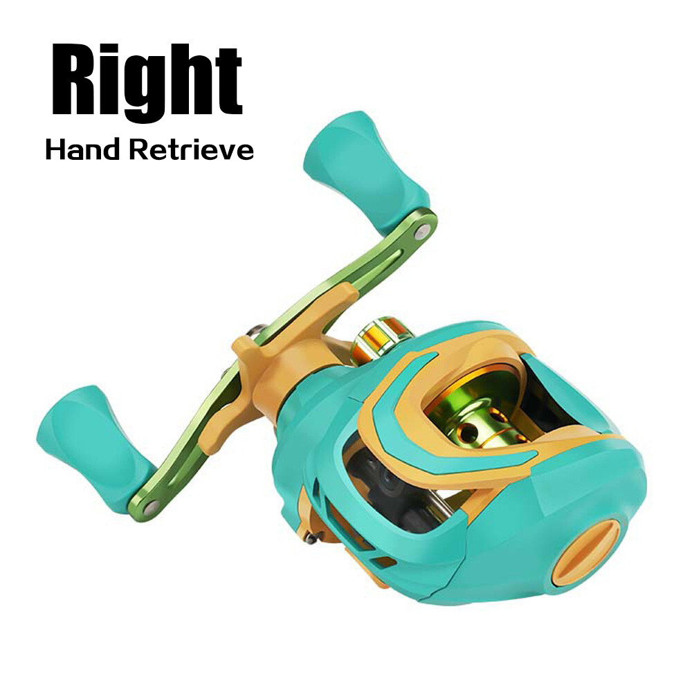 Colorful Baitcast Reel Gear Ratio 7.2:1 Ball Bearings3+1 Drag18 LB Fishing Reels