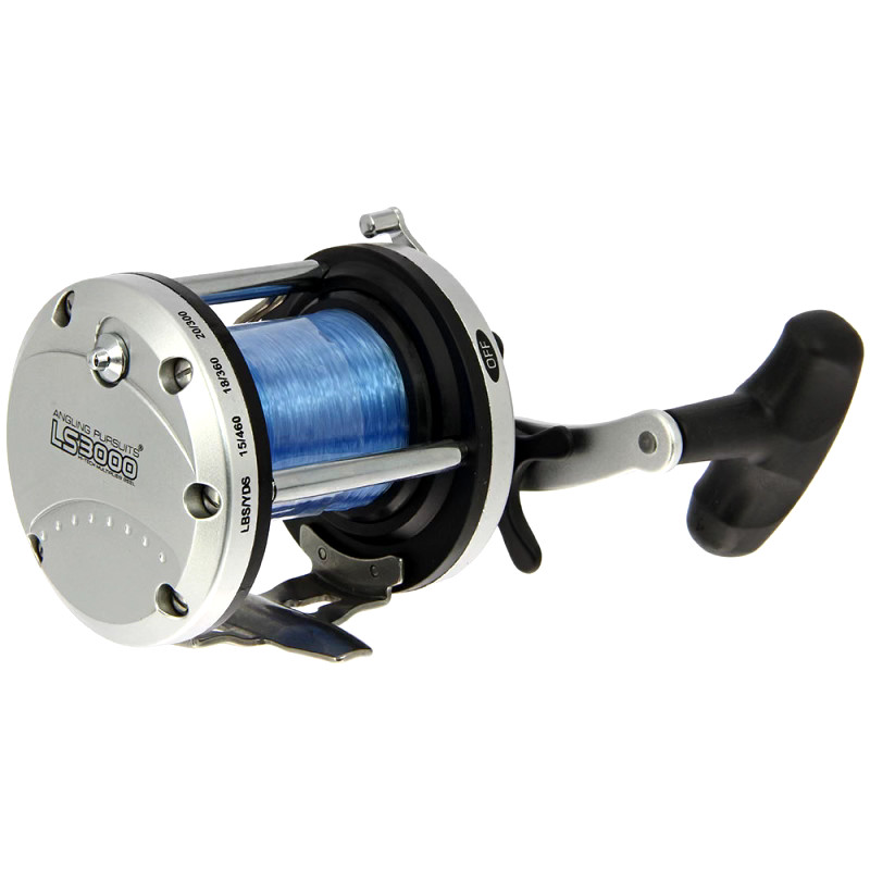 2 x Sea Fishing Multiplier Reel with 20lb Blue Sea Line LS3000 Sea Boat Pier