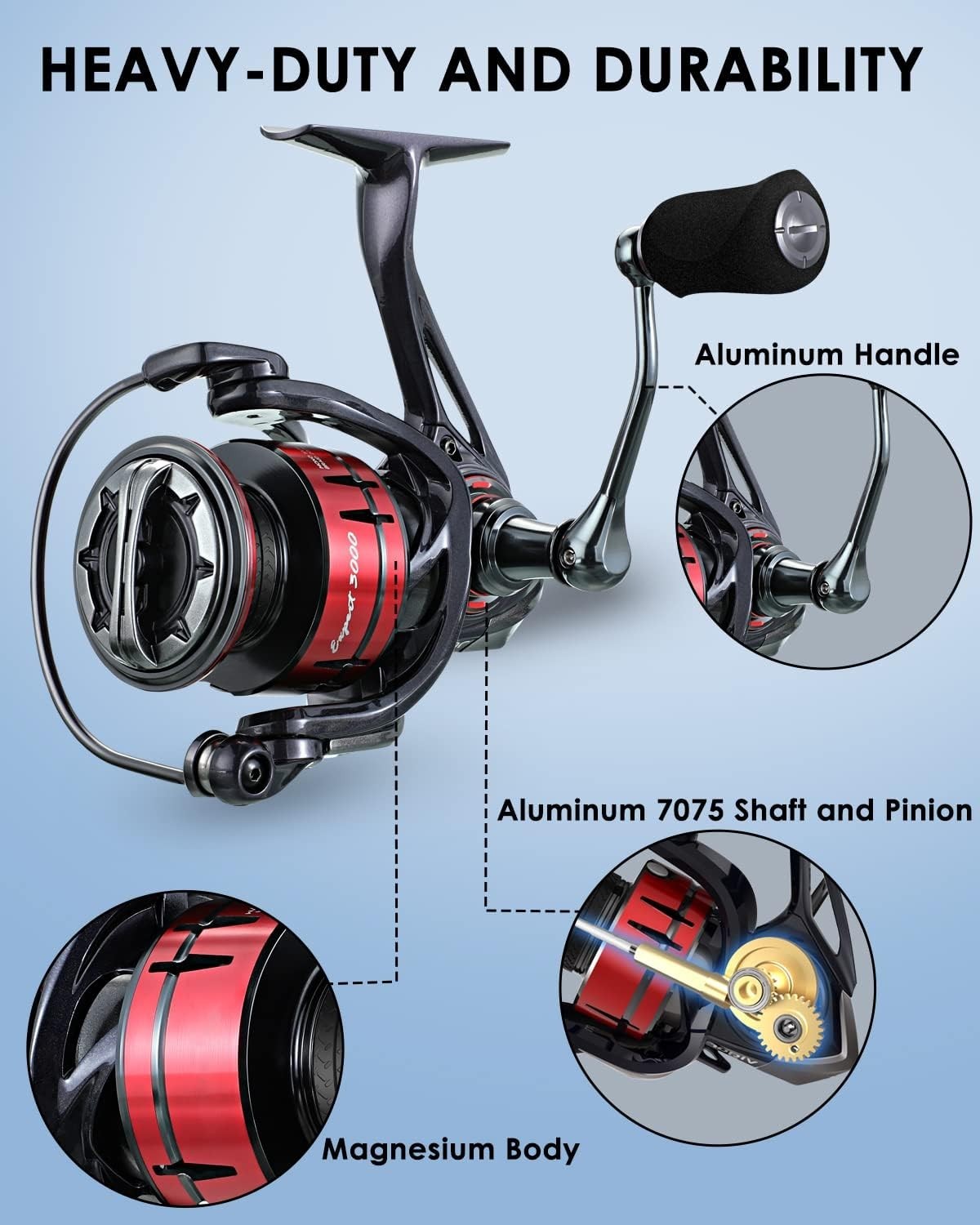 Tempo Expert Ultralight Spinning Reel with Magnesium Body, 6.2:1 Gear Ratio