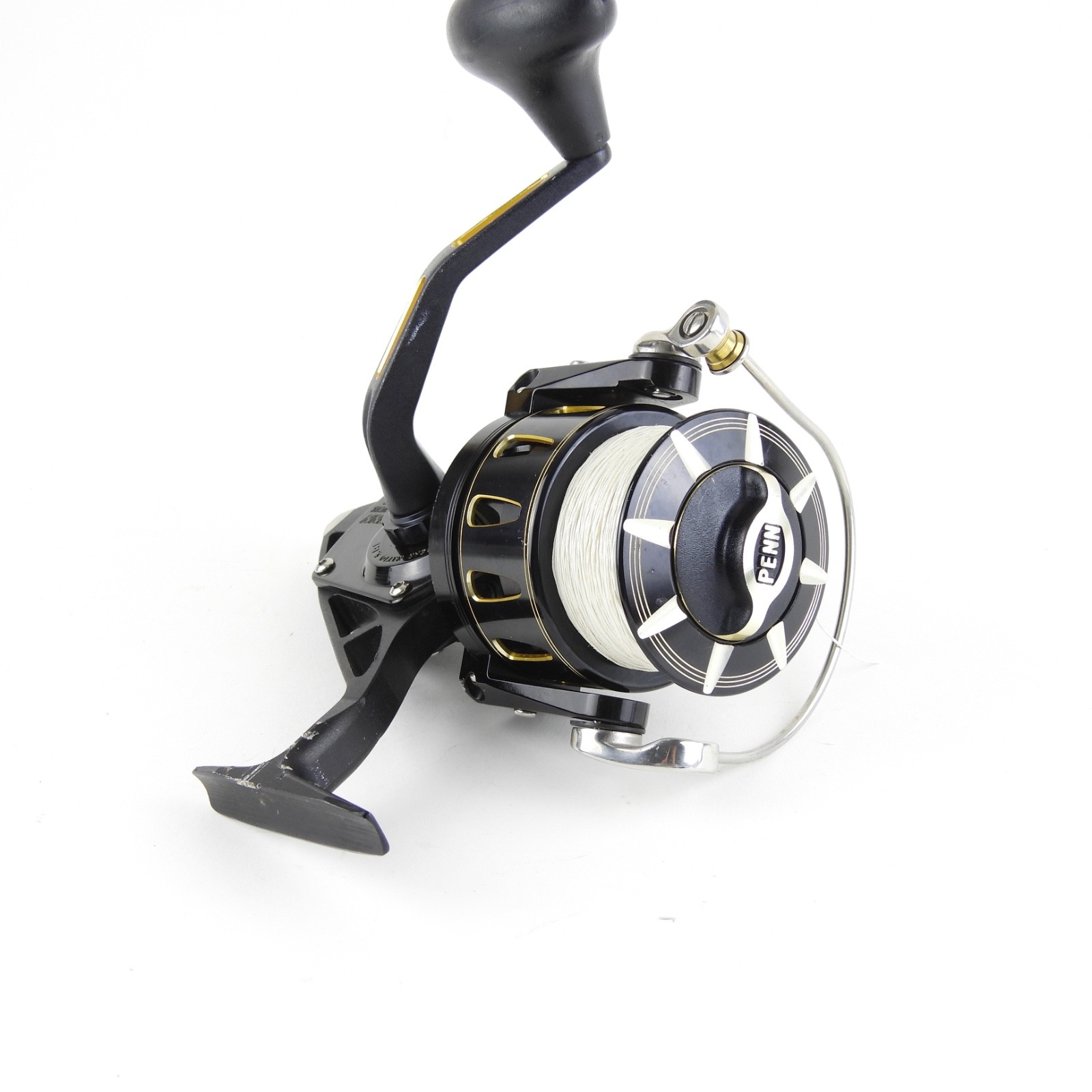 Penn Torque TRQS7 Fishing Reel. Black & Gold. Made in USA. (A).