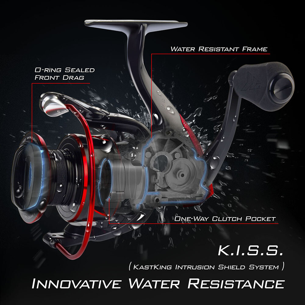KastKing Sharky III 5000 Super Smooth Spinning Reel Fishing Reel 39.5LB Max Drag