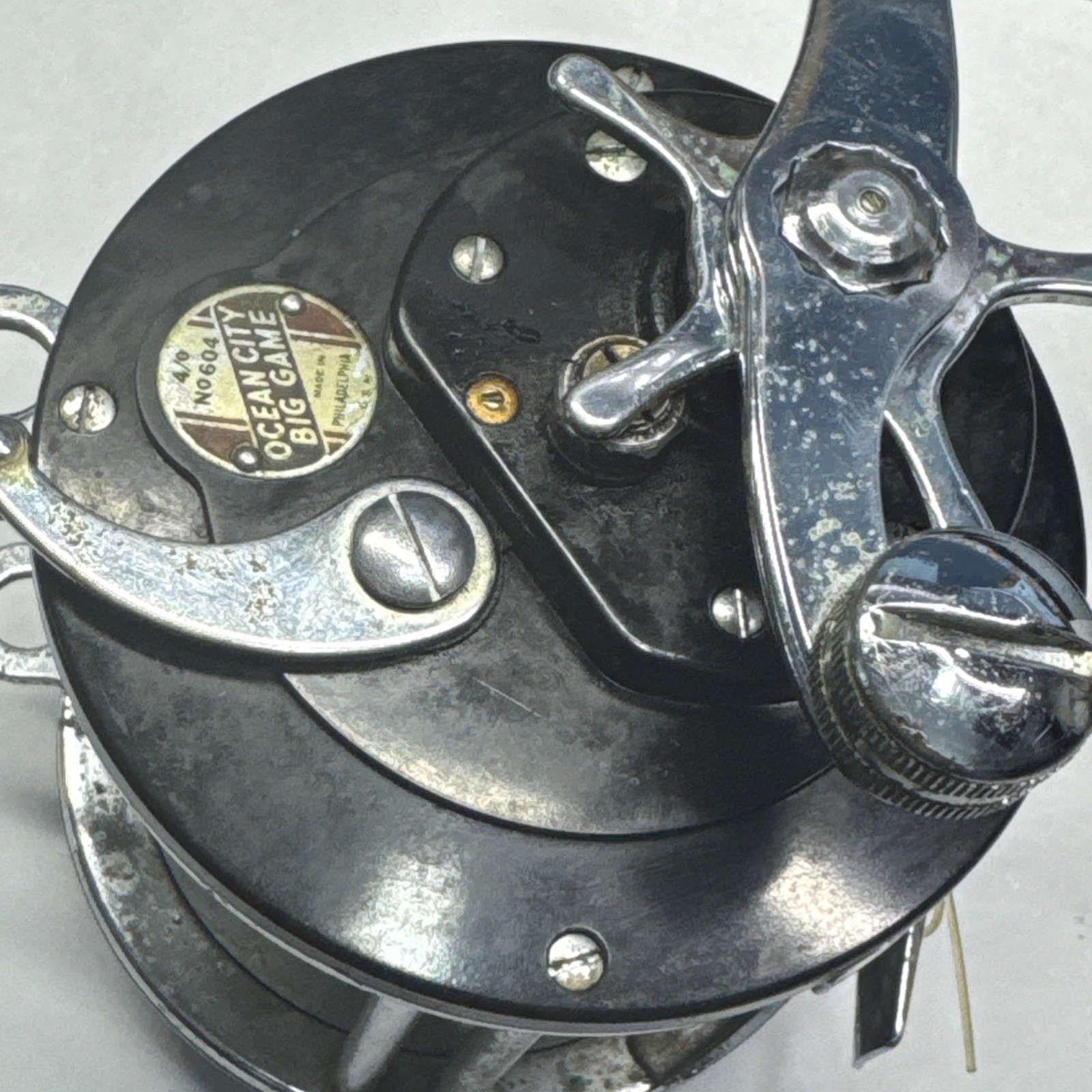 Rare Vintage OCEAN CITY 604 4/0 Big Game Reel Made In The USA