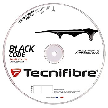 Tecnifibre Black 17g Tennis String Reel Used, Sports Equipment, 17g, 60m