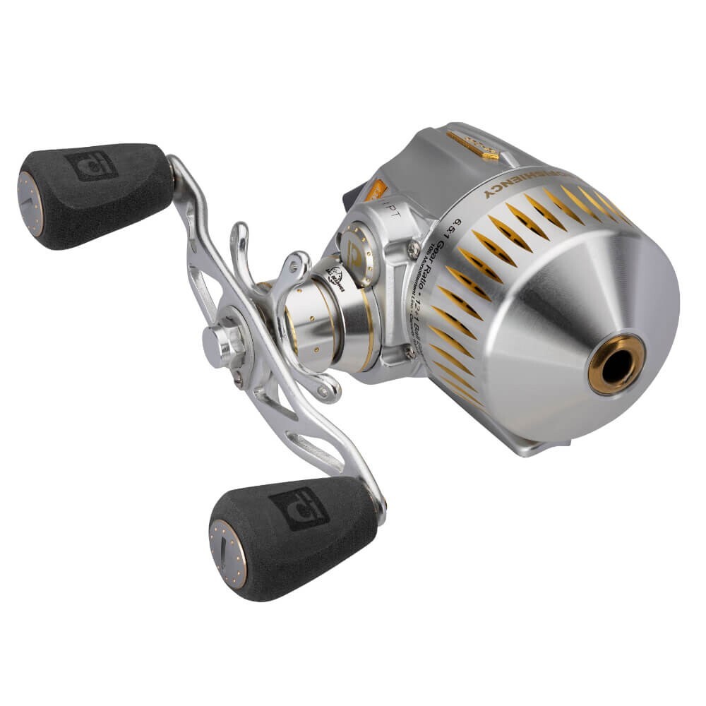 Profishiency Sniper Silver Spincast Reel Heavy Duty Double Anodized Aluminum