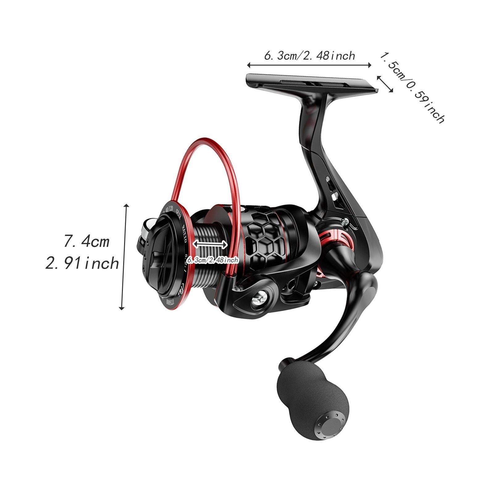 Reel Ultralight Smooth Powerful for Left Right Hand Compact Aluminum Frame for