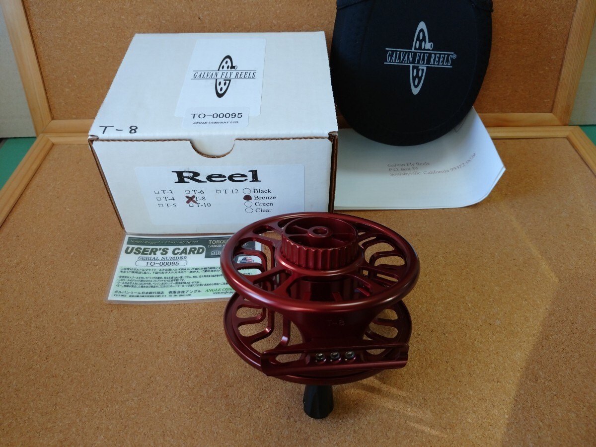 Galvan Torque T-8 Bronze Fly Fishing Reel Right Left Hand W/ Box Pouch „Unused“