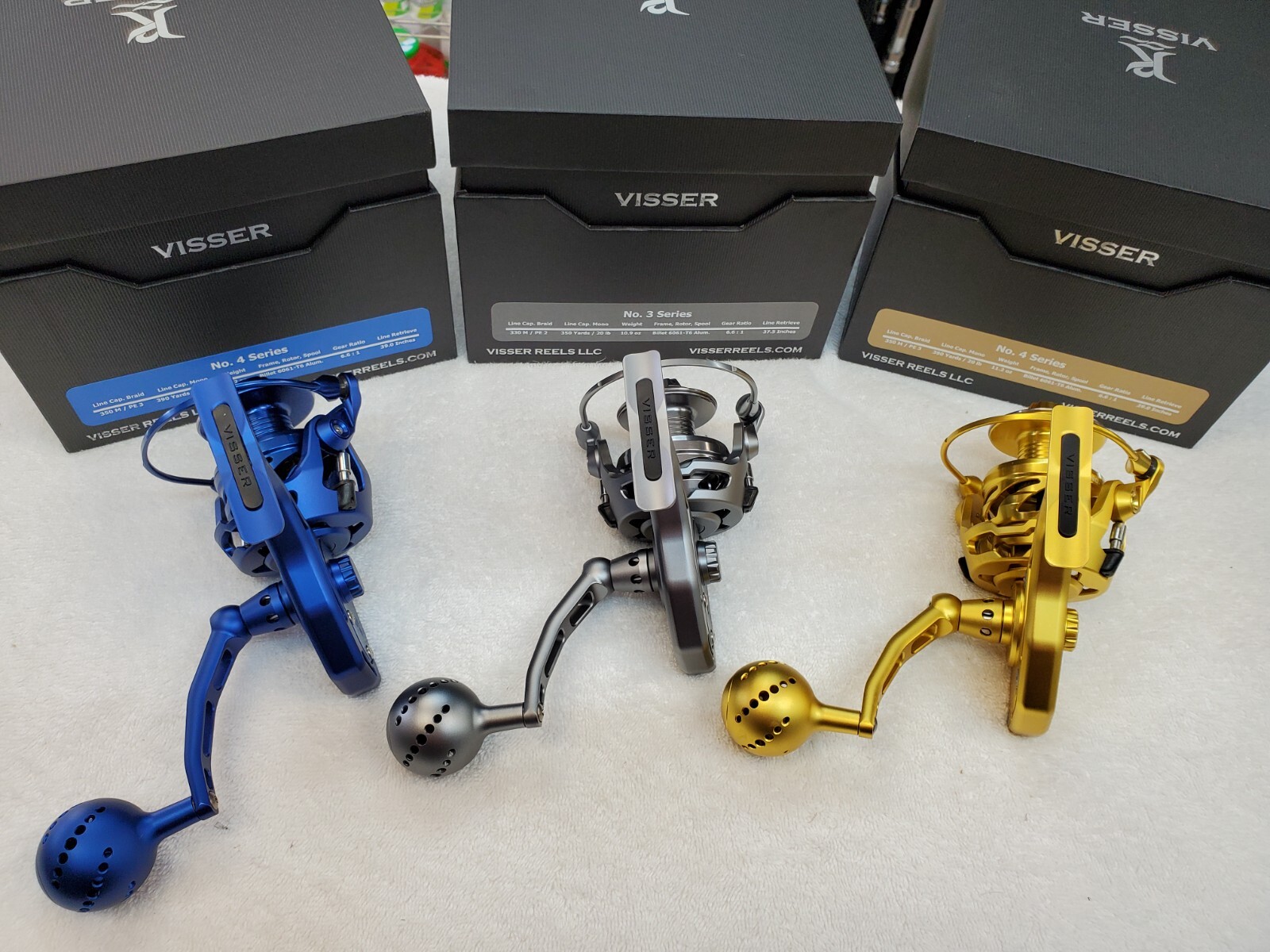 Visser Reels Brand New Fully Sealed Made in USA (3 New Colors) FREE/FAST Ship US