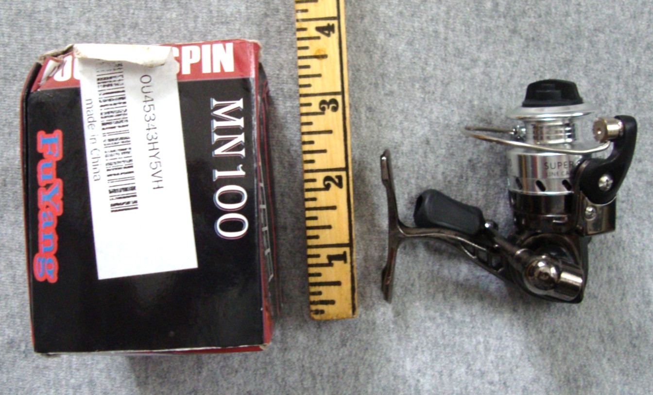 MN100 Pocket Spin Metal Fishing Spinning Wheel FuYang Metal Small Compact Strong